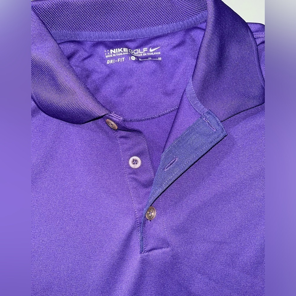 3/25$ (Mix&Match) Nike Polo Golf Shirt Moisture Wicking Dri Fit Purple XL - Picture 6 of 12